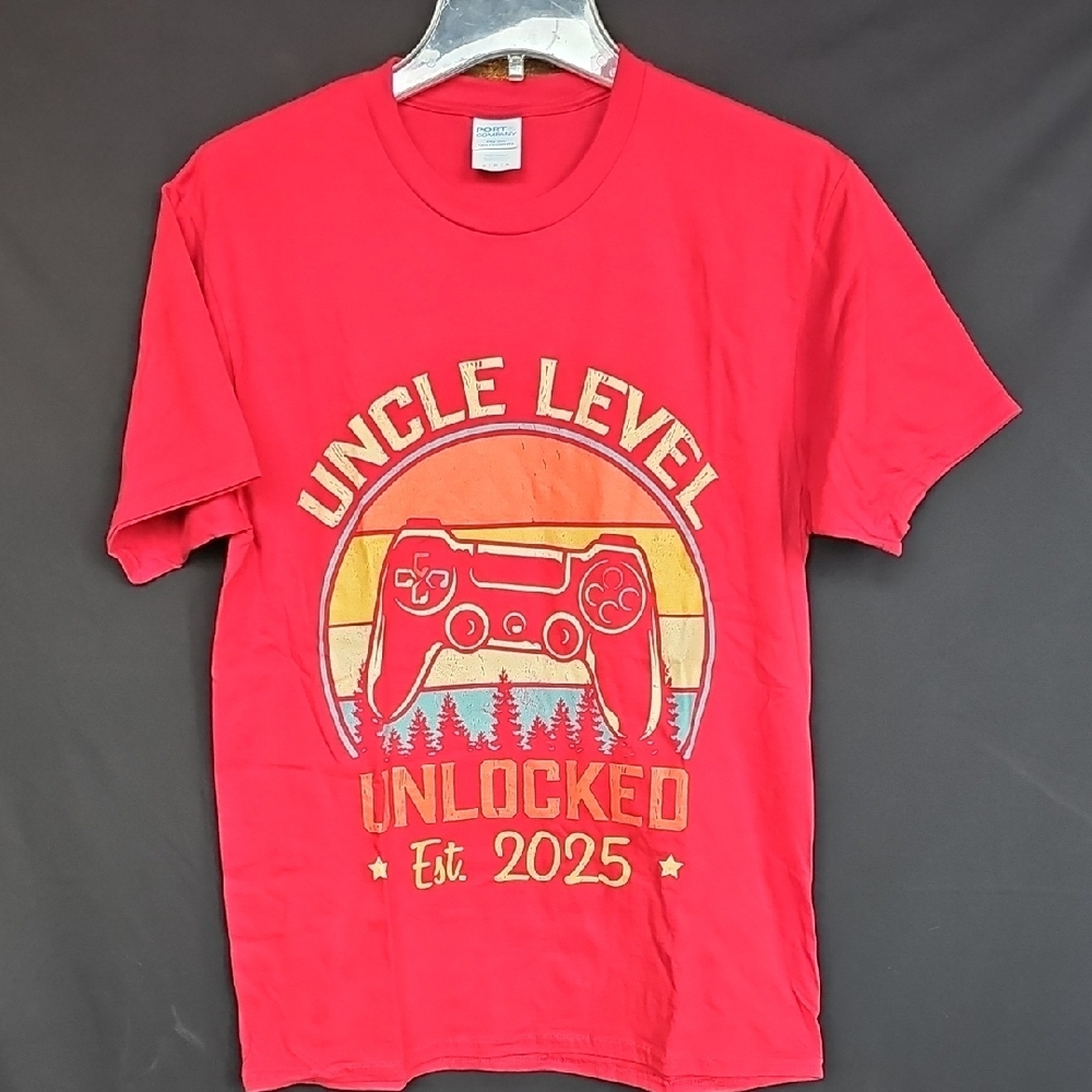 Red Graphic Tee‎ - Uncle Level Unlocked